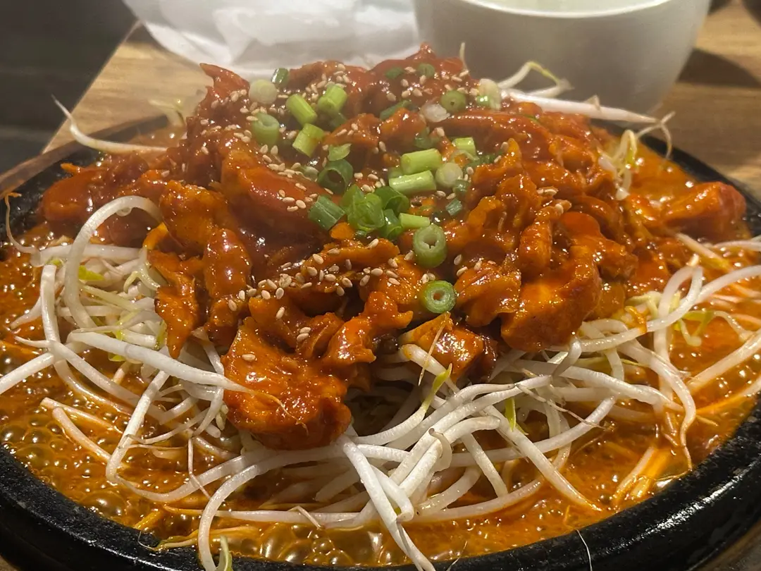 도래샘 끼니 사진 — 누룽지통닭구이