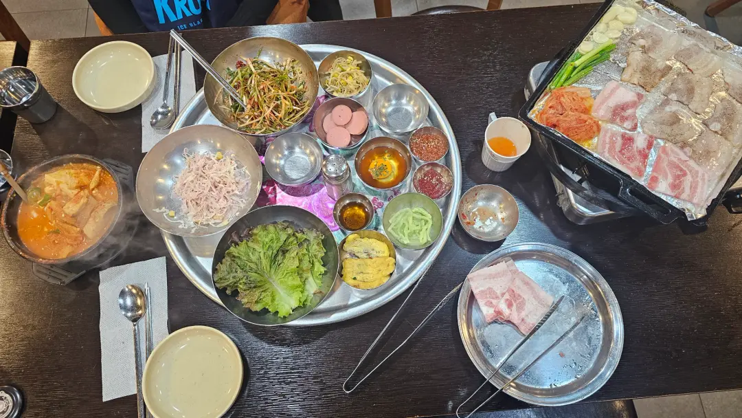 대치동집 끼니 사진 — 냉삼겹살